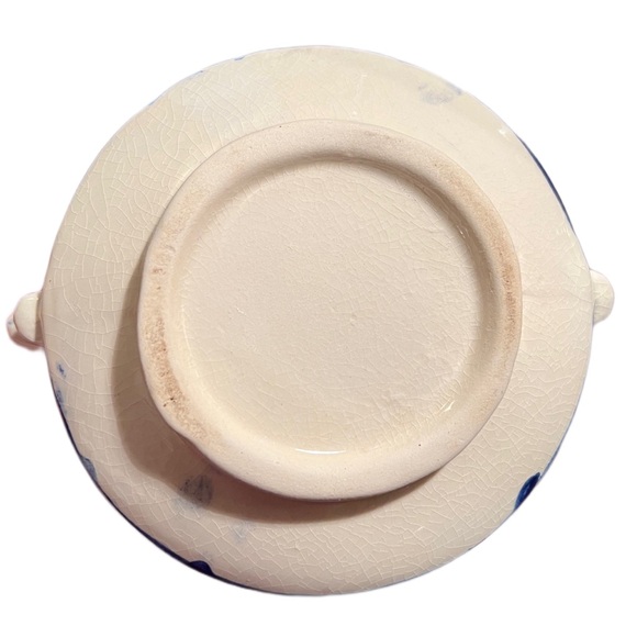 Mexican Talavera Pottery Creamer Pitcher Blue & White - Picture 16 of 16